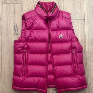 Moncler Fuchsia Puffer Vest